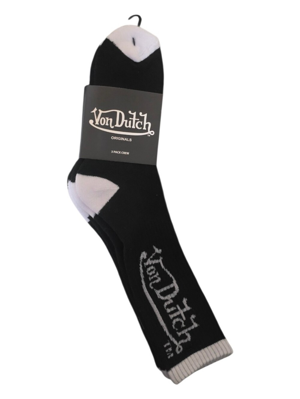 Von Dutch Mens 3 Pack Crew Socks One Size NWT